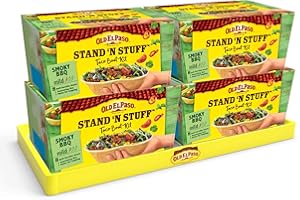 Old El Paso Stand 'N' Stuff Smoky BBQ Soft Taco Kit 345g (Pack of 4)