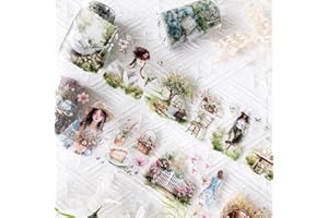 ARPAPER Washi Tape PET Fiori Stickers Adesivi Decorativi Scrapbooking Stickers 3 Rollen per Calendari Biglietti D'auguri Album Bullet Journal Accessori Diario Album (Camping Party 2)