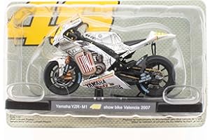 OPO 10 - Motocicleta 1/18 de "El Doctor Valentino.Rossi reproducción Compatible con Yamaha YZR-M1 - Show Bike Valencia 2007 - VR040