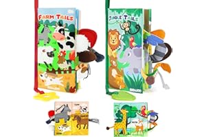 BBWOO Baby Books 0-6 Months, Sensory Toys for Babies, Touch & Feel Tummy Time Books Baby Gifts for 0 3 4 6 Months Boys Girls