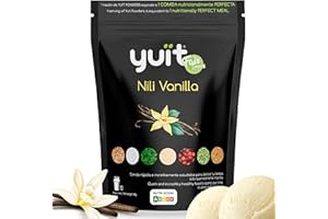 YUÏT - Substitut de repas - Shake protéiné - 35g de protéines en poudre + Probiotiques - Aliment 100% naturel - Shake diététique rassasiant - Supplément vitamines, minéraux - Vanille - 1kg