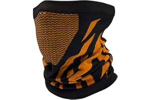 ehsbuy Tour De Cou Femme Cache Cou Homme Moto Hiver Thermique Snood Dames Écharpe Pour Le Visage Cyclisme Course Équitation 2 Pack - Réglable