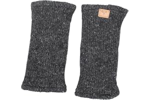 BUDDHA arts&more Pulswärmer Stulpen mit Daumenschlitz 100% Wolle fleecegefüttert Handarbeit Nepal