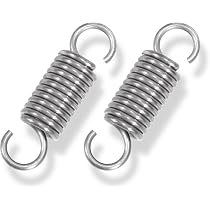 GUNGY 4x Zugfedern Mit Haken – Edelstahl 304, 1,4x12x40 Mm, Max. Zugkraft 4,87 Kg, Doppelhaken