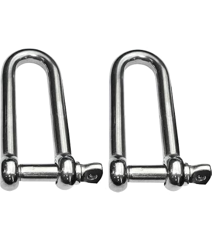 2 Manilles En Acier Inox 304 M8 - Anneau Œil à Œil Pivotant 360° Pour Levage Et Accrochage