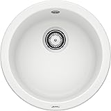 Blanco RONDO, Küchenspüle, Granitspüle aus Silgranit PuraDur, 1 Stück, weiß, 511621