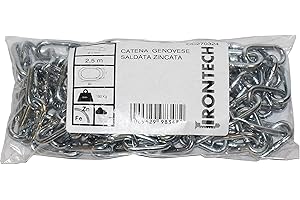 MASIDEF Catena genovese pretagliata Ø 4 mm. in acciaio zincato 2,5 mt.