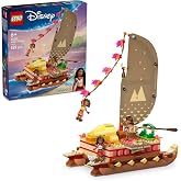 LEGO ǀ Disney Princess Moana&rsquo;nın Macera Kanosu 43270, 6 Yaş ve &Uuml;zeri Kız ve Erkek &Ccedil;ocukları İ&ccedil;in Yaratıcı Oyuncak Yapım Seti,