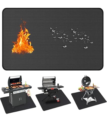 Vuurvaste onderlegger, grillmat, 180 x 90 cm, opvouwbare Vuurvaste onderlegger, grillmat, 180 x 90 cm, opvouwbare