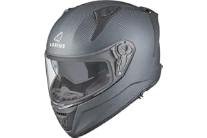 Agrius Storm Solid Full Face Motorcycle Motorbike Bike Helmet With Internal Sun Visor | Unisex Crash Lid for Road Biking Scooter Moped ECE 2206 Approved