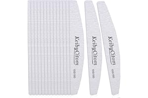 K KEIBY CITOM Nagelfeile 16 Stk-Professionelles Nagelfeilenset Doppelseitig 100/180 Grit Emery Board Maniküre-Werkzeuge Für die Nagelpflege und das Styling