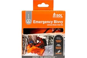 SURVIVE OUTDOORS LONGER S.O.L. Sopravvivenza Outdoors Longer S.O.L. 90% Reflective Ultra-Lightweight Emergency Bivvy, Colori multipli