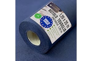 NATUARTE, Tovaglia in Rotolo TNT, 1.20 m x 25 m, PRETAGLIO invisibile ogni 1,20 m, Tovaglia Usa e Getta, Effetto tessuto, Celebrazioni Compleanni Eventi, Colore Blu Scuro 1.20x25m
