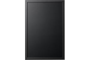 Bi-Office Back2Chalk Essentials Tableau à craie Noir Cadre en MDF Noir Mat 60x40cm