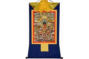 Gandhanra thangka tibetano,Terra Pura (Elisio del Buddismo),hangable buddista rotolo,thanka di pittura damascata decorativa,zen arazzo art per decorazione per la casa,meditazione