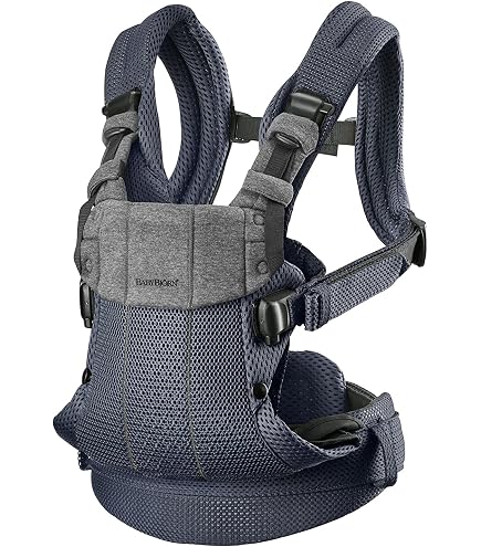 BabyBjörn Newborn Baby Carrier Harmony, 3D Mesh, Navy Blue