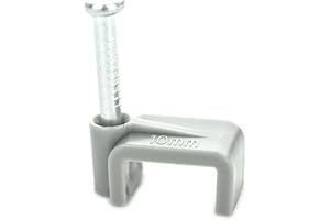 BRITISH GENERAL BG Electrical CCF2.5/50-BG - Clips para cables (50 unidades, 2,5 mm), color gris