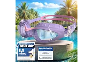 KIDVERSE Schwimmbrille Kinder - Bequeme Schwimmbrille für Jungen & Mädchen - Geprüfte Kinder Schwimmbrille mit UV-Schutz & Anti Beschlag Schutz - Wasserdichte Kinder Taucherbrille