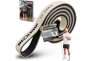 ‎NEOLYMP NEOLYMP Resistance Bands aus doppelbeschichtetem Naturlatex mit Fitness E-Book - Lange Fitnessbänder für Krafttraining, Widerstandsbänder, Klimmzugbänder