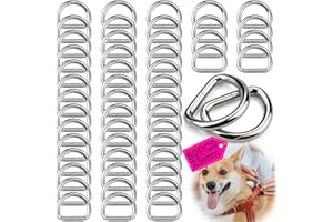 TXXATX D Ring Metall D Ringe Halbrunder D-Ring Geschlossen D-Ringe Schnalle für DIY