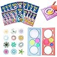 Birthday Popper Spiral Spirograph Geometric Design Ruler -Set of 20 - Ideal Birthday Return Gift for Kids of All Ages, multicolour