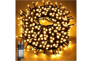 POIFL Luces Navidad, Luces Arbol Navidad, 30 Metros, 300 LED, Con Función De Memoria, 8 Modos De Iluminación, Resistente Al Agua, Adecuado Para Decoración Navideña Interior y Exterior (Blanco Cálido)