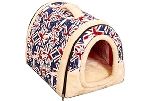 Gaorui 2-in-1 Pet house and Sofa Dog Cat Kennel House Bed Indoor Plush Warm Cushion Foldable Portable