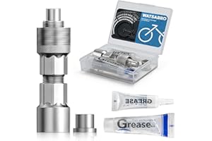 ‎WATSABRO WATSABRO Kurbelabzieher Fahrrad 14mm Schlüssel Universal Tretlager Werkzeug für 16mm Schraubenschlüssel, Kurbelabzieher kompatibel für (Shimano/ISIS/Bosch E-Bikes) Octalink 4-Kant Square Type