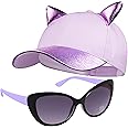 CityComfort Sunglasses Baseball Cap Girls Accessories Set Summer Lightweight Sun Hat 100% UV Kids Sunglasses Holiday