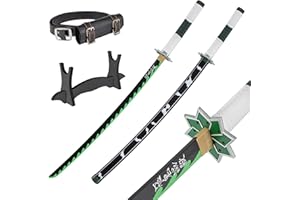 57 SPECIAL REPLICAS Bambú Anime Katana Cosplay Sword, Katana Inspired Demon Slayer Sword 105 cm / 41 Pulgadas Hashira Pillars & Protagonist Katana, una Variedad de Estilos para Elegir