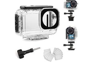 FitStill Carcasa impermeable 196FT/60M con interfaz magnética de liberación rápida, compatible con DJI Osmo 5 Pro y 4/3, protección de buceo