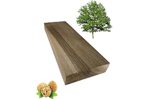 ARMLAZER Bastoncino di Noce, Piallato su Quattro Lati Bastone di Legno di Noce, bianco di legno scuro per il prodotto Fai Da Te