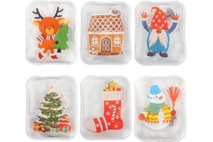 Anstore Reusable Hand Warmers, Xmas Handwarmers, Christmas Gel Hand Warmers for Women Kids Camping, Hiking or Skiing, School