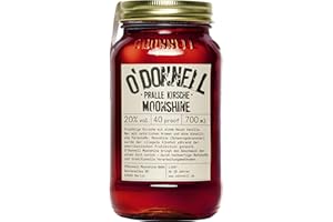 ‎O'DONNELL MOONSHINE O'Donnell Moonshine PRALLE KIRSCHE Likör 20% Vol. 0,7l | Kirschlikör | vegan | nach amerikanischer Tradition
