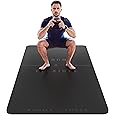 Large Exercise Mat - Extra Wide & Extra Thick Yoga Mat for Men & Women (183cm x 80cm x 10mm) - TPE Fitness Non Slip Gym Mat for Home HIIT Workouts, Pilates, Gymnastics
