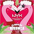 NYX Professional Makeup 12 Days of Kissmas Mini Advent Calendar, 12 Days of Lip Make-up with Festive Shades