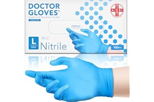 AIESI® Nitrilhandskar engångs puderfria blåa för professionellt bruk DOCTOR GLOVES