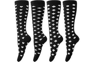 Beaulov Damen Kniestrümpfe Halloween Socken Overknee Strümpfe Damen Kniestrümpfe für Weihnachten Thigh Highs Strümpfe Frauen Lang Socken für Frau