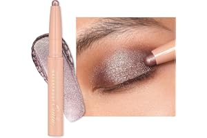 Oulac Waterproof Eye Shadow Stick Smooth and Long Lasting, Shimmering Glitter Finish, Blendable Eyes Makeup, Vegan & Cruelty-Free 3.8g, 17 Hollywood Dream