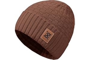 Zaitun Beanie Hats for Men and Women Winter Warm Waffle Knit Cap Comfort Thick Daily Rib Cap