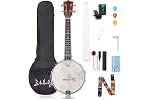 Mulucky Banjolele de 4 cuerdas (MBU-803)