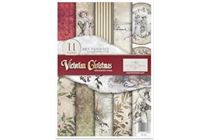 ITD COLLECTION TD Collection - Rice Paper Creative Set, A4, Decoupage, Rice Paper Sheet, 29.7 x 21 cm, Multi-Coloured (Victorian Christmas, RP033)