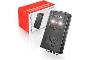 PATTLER® Répulsif Mobile pour Voiture, Maison, Grenier, Jardin | Répulsif Mobile USB ou Batterie, Anti Fouine Voiture, Ultrason Fouine Voiture, Anti Martre Voiture avec Flash | Boîtier Anti Rongeur
