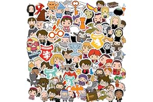 BJPERFMS Pegatinas Harry, Stickers Harry, 100PCS Pegatinas Mago, Pegatina Mágica de Anime, Pegatinas Impermeables de Vinilo, Stickers Decoracion Harry, para Ordenador portátil, para Niñas Niños