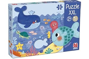 Goula - Puzzle XXL Océano, para niños a Partir de 2 años, puezle Educativo con Piezas Grandes de cartón