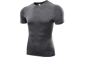 THE PURE BLUE Men's Sports Base Layer Short Sleeved Compression Vest Comfortable Tight Fit Body Shaper That Compresses Core Muscle Areas Aids Performance. Official Pure Blue Product