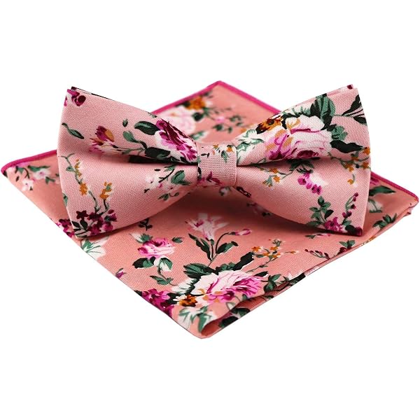 Buy Levao Men's Cotton Floral Printing Bow Tie CB069/A At