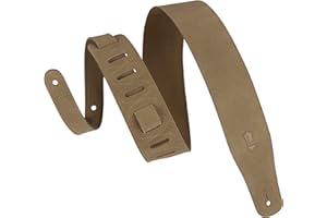 Levy's Leathers MS26-SND - Correa para bajo y guitarra de cuero, 6,35 cm