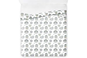 JAY FRANCO Star Wars The Mandalorian The Cutest Bounty Bettlaken für Doppelbett, 100 % Baumwolle