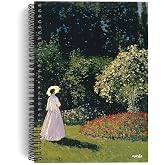 Claude Monet/Woman in the Garden, 1867 | Spiralli Defter 10 | A5 | &Ccedil;izgisiz | 100 Sayfa | Sanat